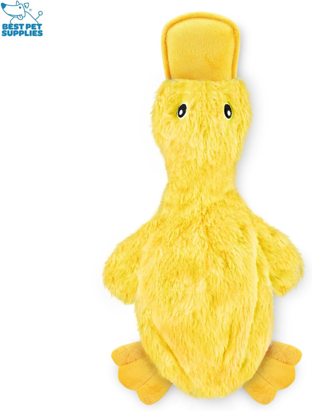 Vibrant Crinkle Duck Squeaky Chew Toy - Perfect for All Dog Sizes & Fetch Fun!