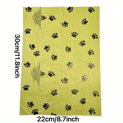 Biodegradable Pet Waste Bags - Extra Thick Poop Bags for Dogs & Cats, Portable Roll with Dispenser, Eco-Friendly & Lea